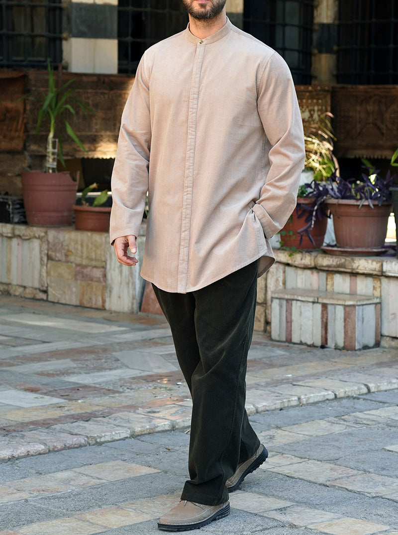 Side Vent Corduroy Shirt