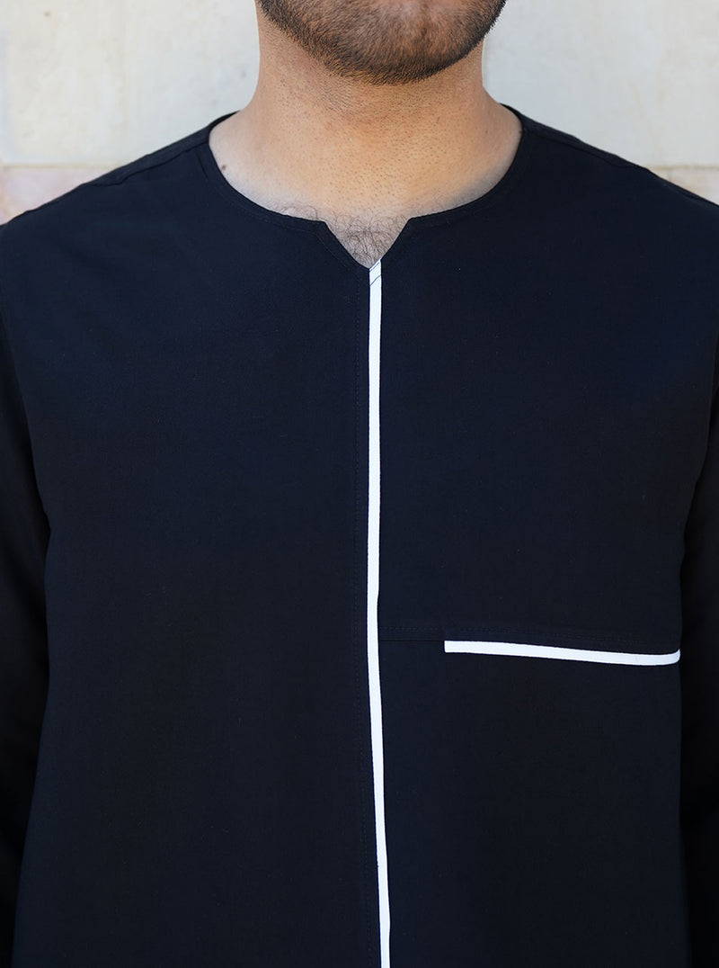 Contrast Trim Top