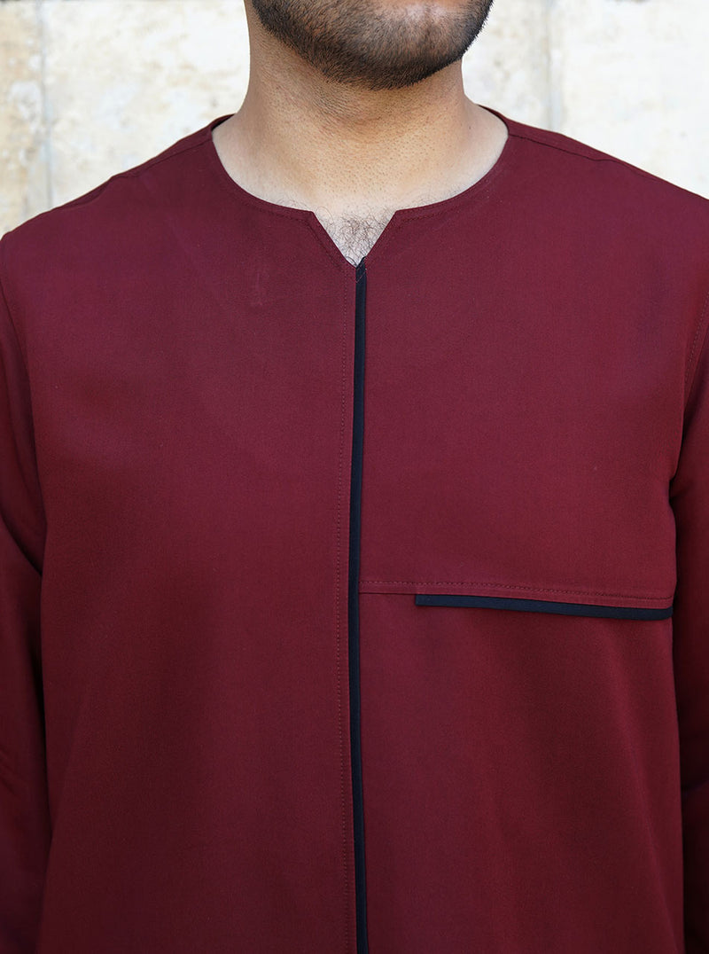 Contrast Trim Top