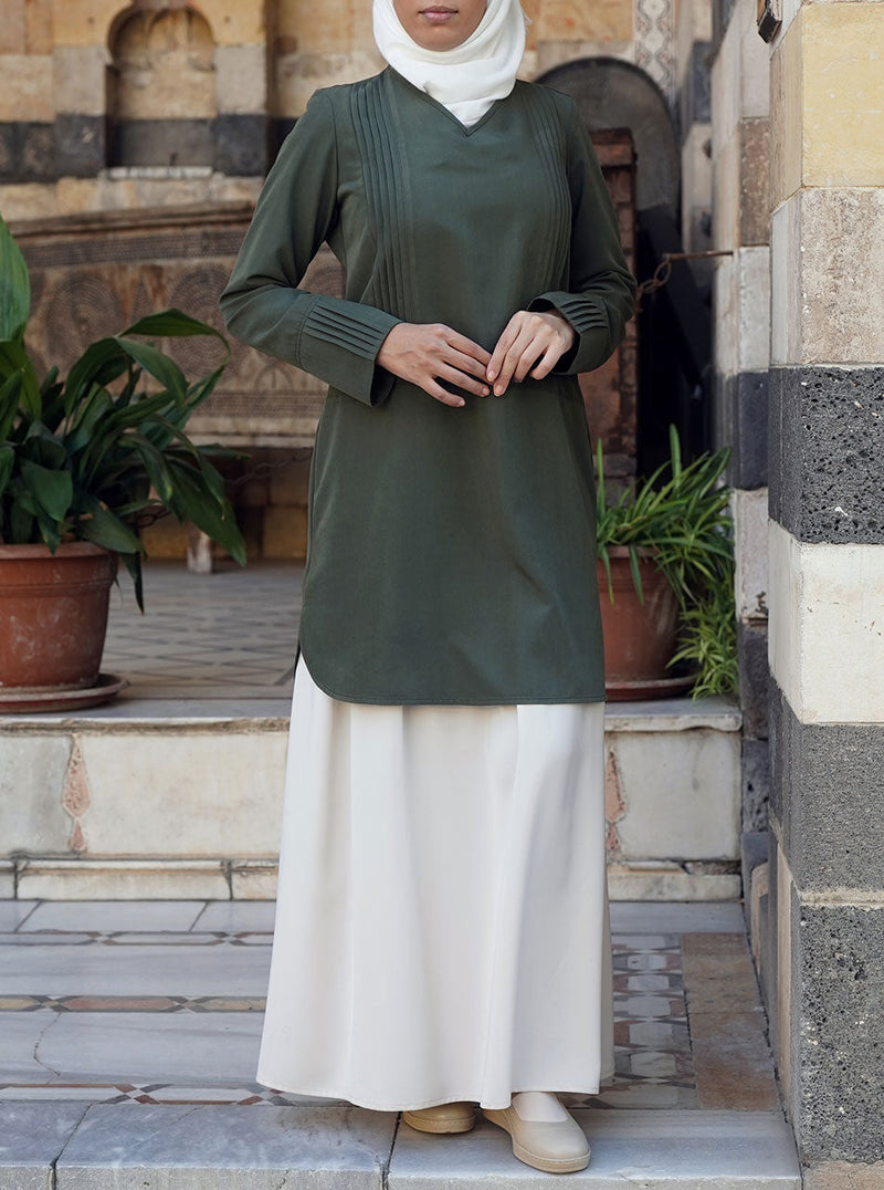 Pleated Bunches Tunic