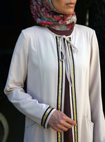Gold Trim Open Abaya