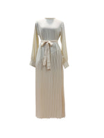 Zeenat Pleated Maxi Dress - Ivory