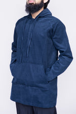 Pouch Pocket Corduroy Hoodie