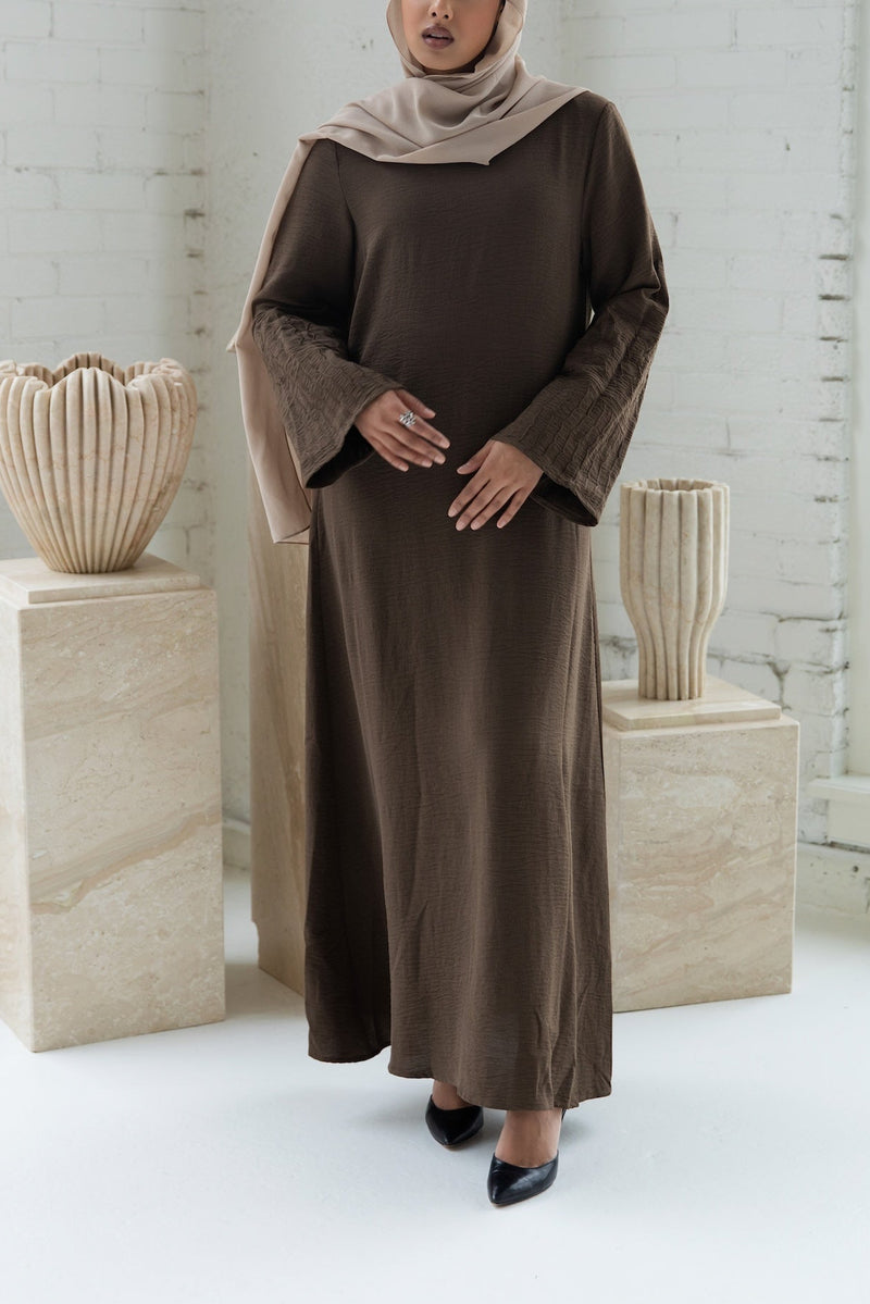 Najat Keffiyah Abaya - Dark Henna