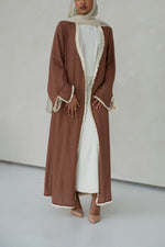 Alwan Reversible Kimono Abaya - Tiramisu