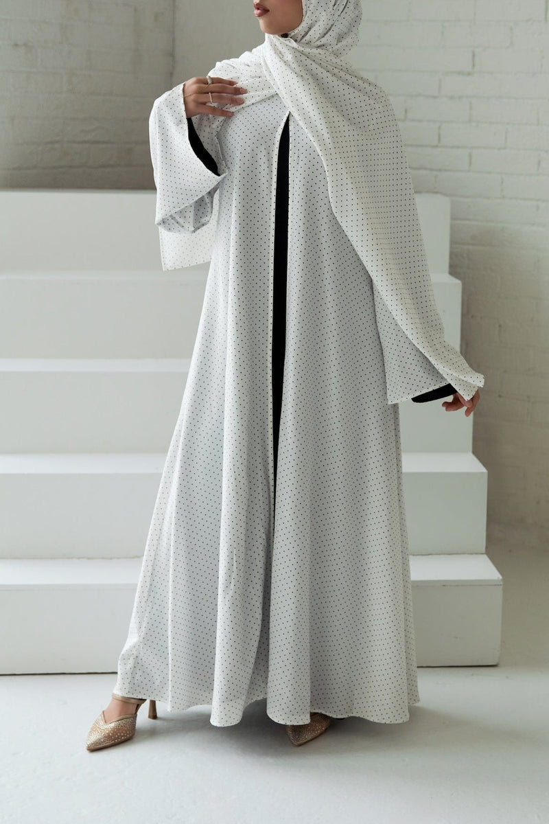 Qamar Kimono Abaya - Vanilla Bean