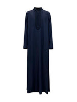 Ayyub Rayon Thobe with Black Contrast Trim