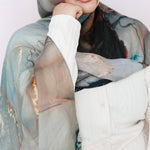 PRINTED MODAL - CLOUDED MARBLE