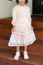 Mini Avery Lace Maxi Dress - Kashmiri Chai