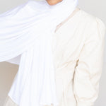 PURE WHITE Premium Jersey-AllScarves-Niswa Fashion