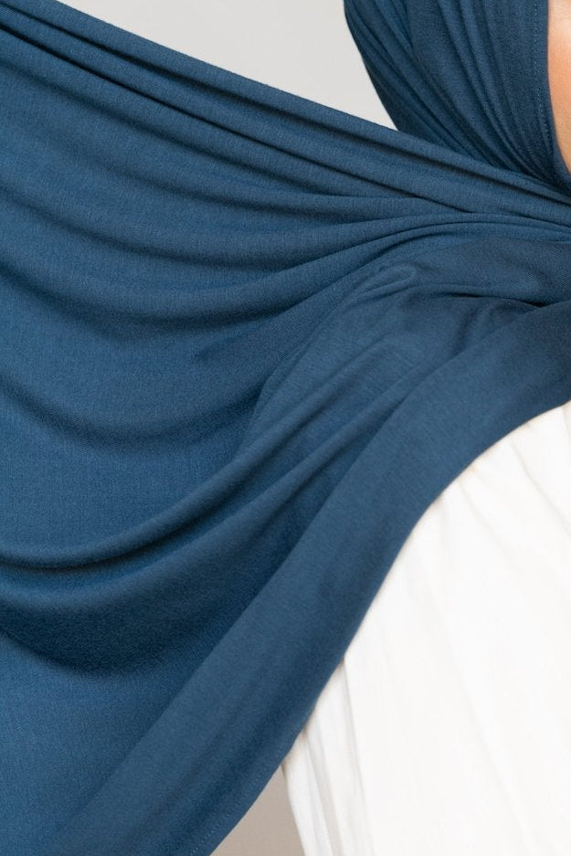 SLATE TEAL Premium Jersey-AllScarves-Niswa Fashion