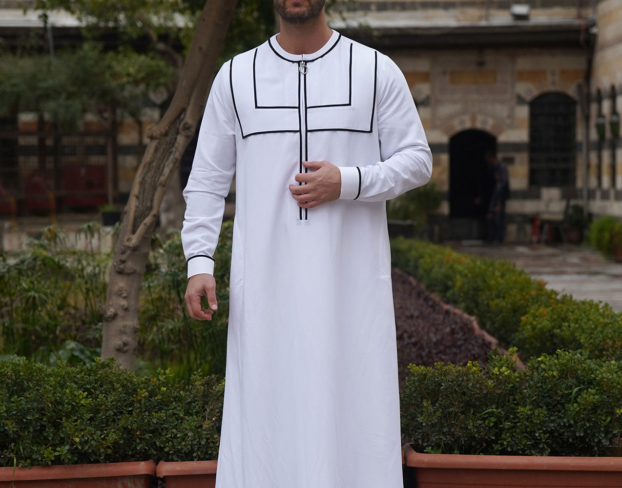 Islamic Clothing Men Length Long Sleeve Loose Muslim Men Saudi Arabia  Pakistan Kurta Muslim Costumes Muslim Dress Kaftan Thobe | Khan El Khalili  Bazzar