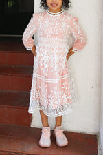 Mini Avery Lace Maxi Dress - Kashmiri Chai