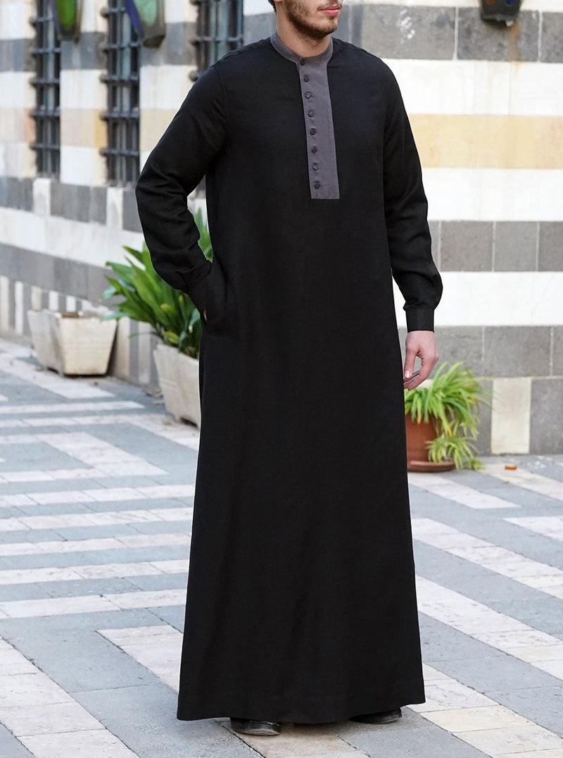 Linen Contrast Thobe