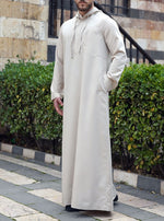 Hooded Thobe with Zipper Pocket