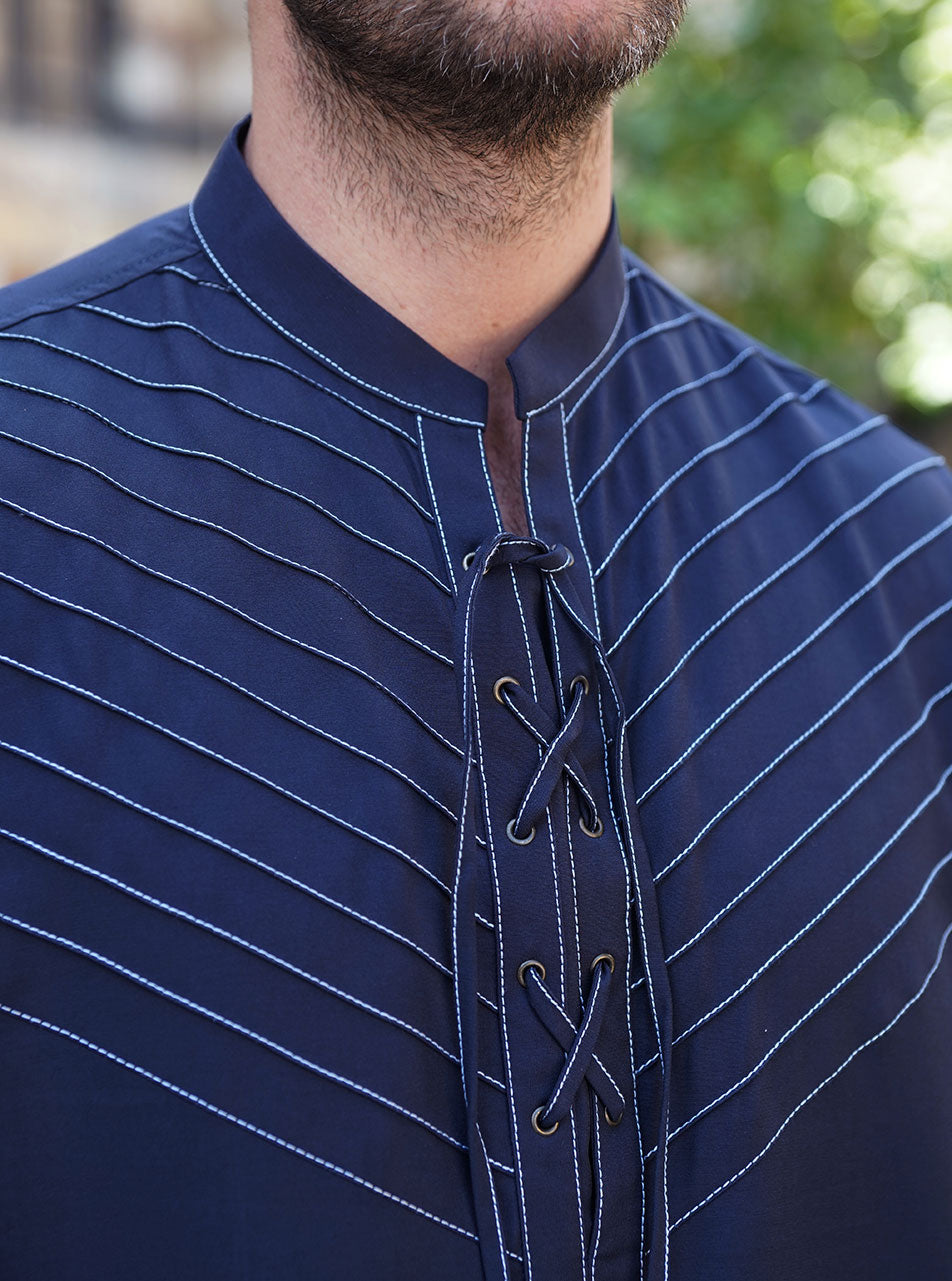 Neck Tie Thobe | Shukr Clothing
