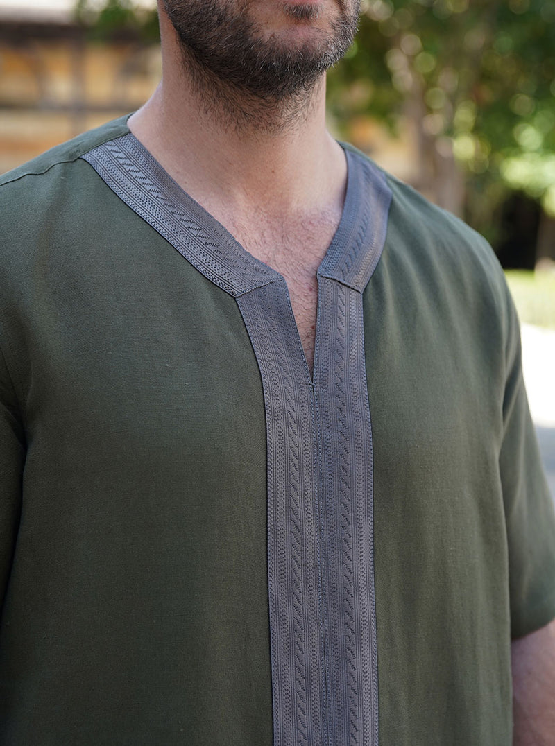 Short Sleeved Embellished Top