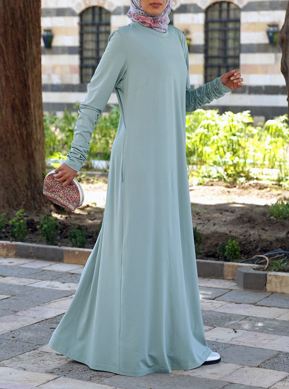 Womens fashion jersey maxi dress