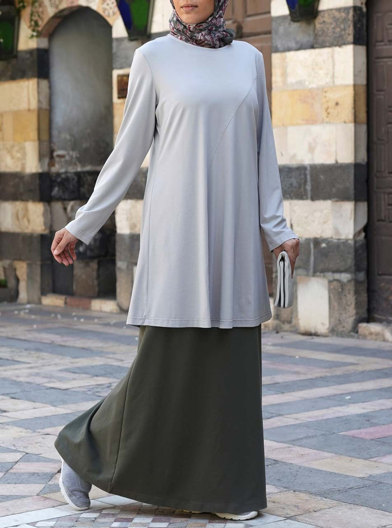 Curved Seam Flared Top