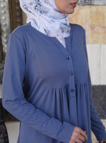 Jersey Blouse with Gathering