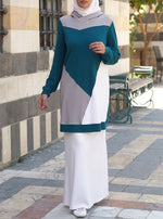 Angular Tri-Color Hoodie