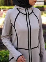 Full Zipped Bias Trim Hoodie