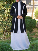 Contrast Paneled Hoodie