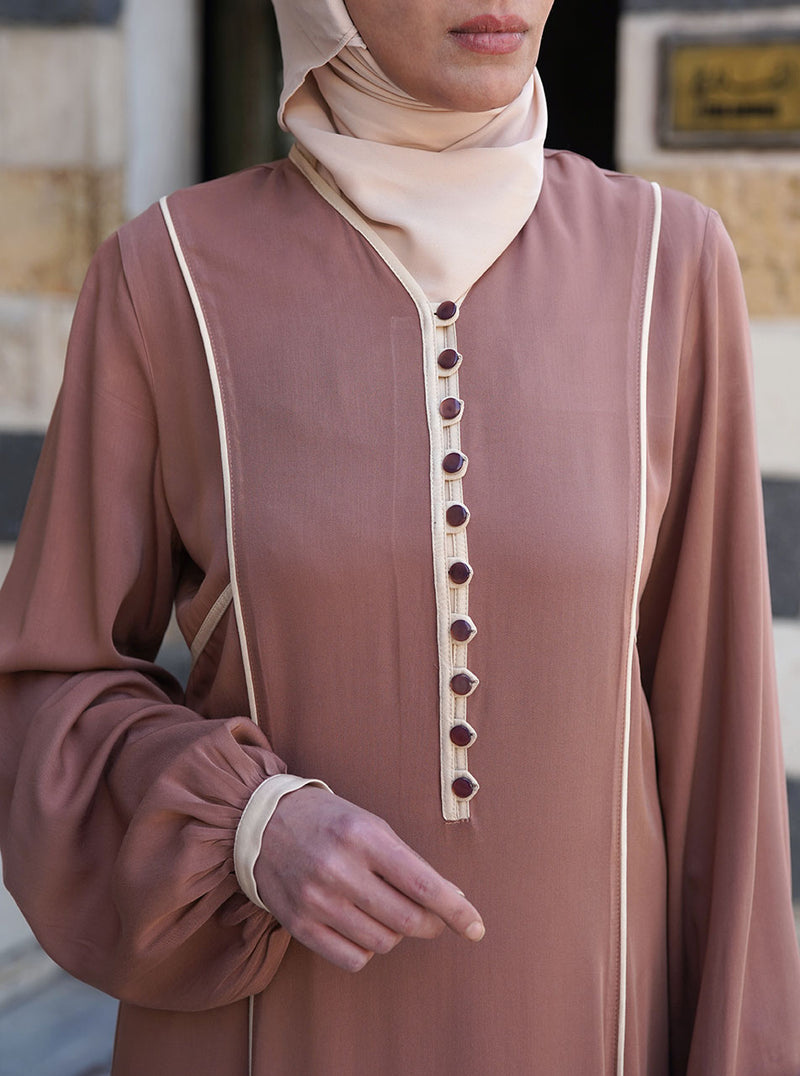 Bias Trim Rayon Abaya