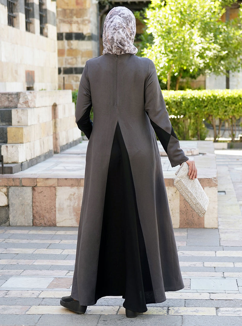 Diamond Contrast Maxi Dress