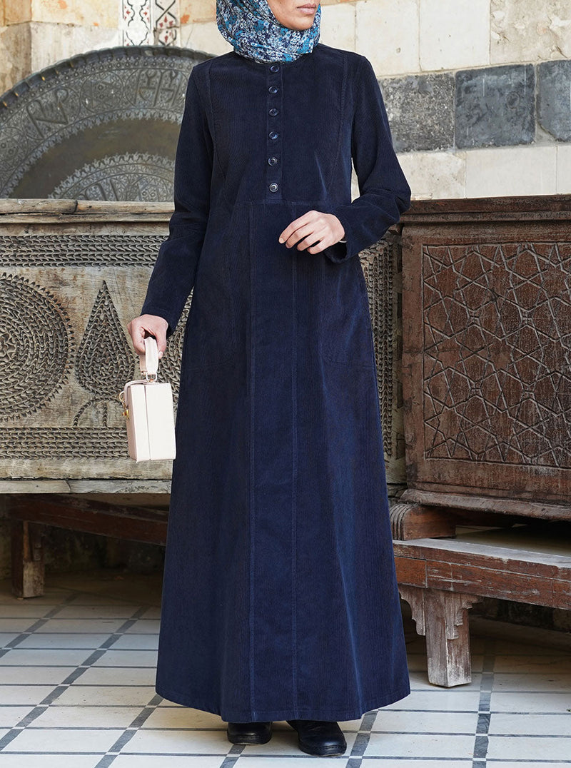 Thick Corduroy Maxi Dress