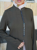 Contrast Godet Panel Abaya