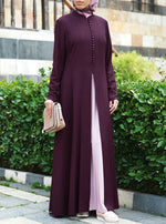 Contrast Godet Panel Abaya