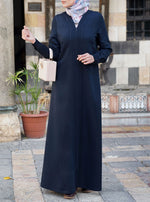 Abaya with Pintucks