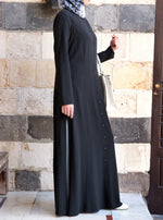Side Slit Shirt Dress Abaya - Abayas - Women | Shukr Clothing