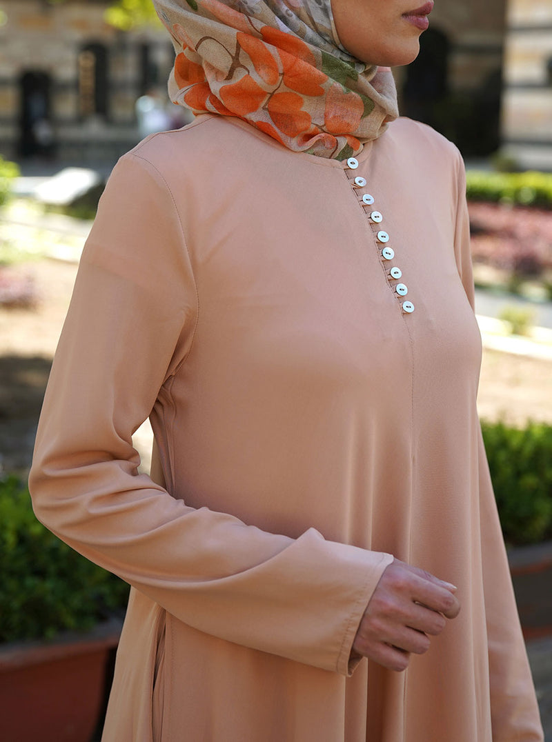 Mother of Pearl Flared Abaya