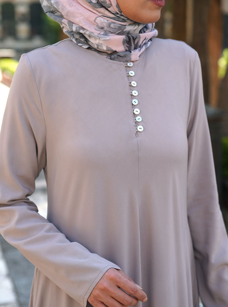 Mother of Pearl Flared Abaya