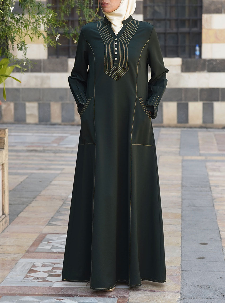 Pouch Pocket Paneled Skirt | Shukr Clothing