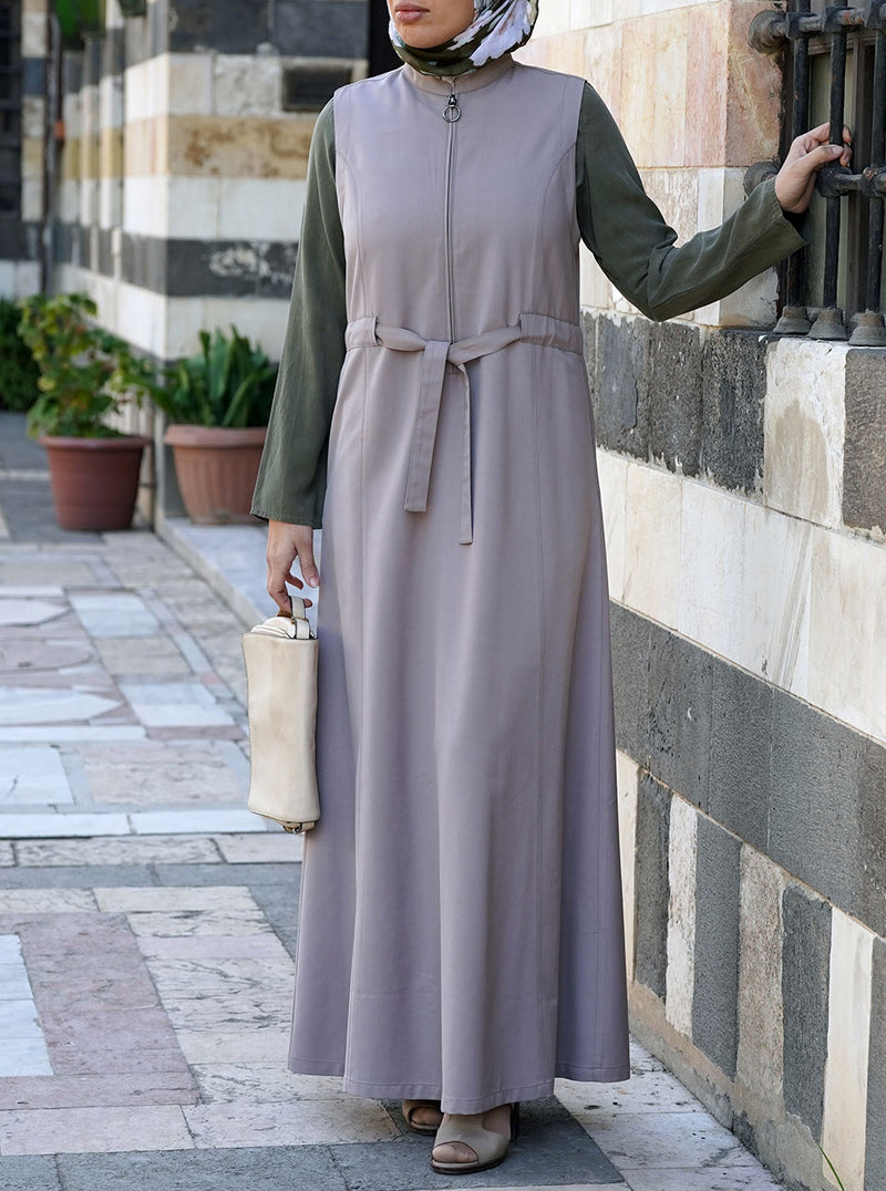 Sleeveless Belted Maxi Dress