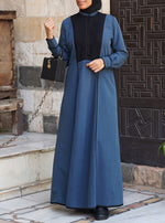 Black Trim Shirtdress