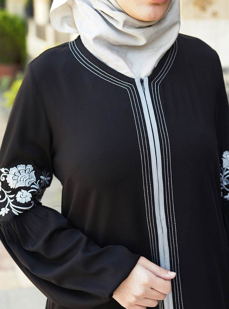 Farisaa Embroidered Abaya Gown