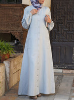 Linen Buttoned Maxi Dress