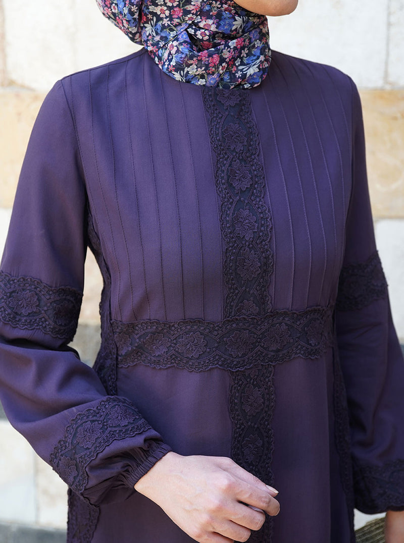 Husna Lace Abaya Gown