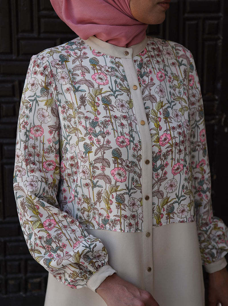 Printed Maxi Shirtdress