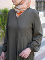 Double Layered Pleated Abaya