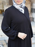 Double Layered Pleated Abaya