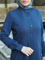 Front Slits Maxi Shirtdress