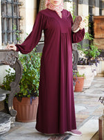 Loose Abaya with Gathering