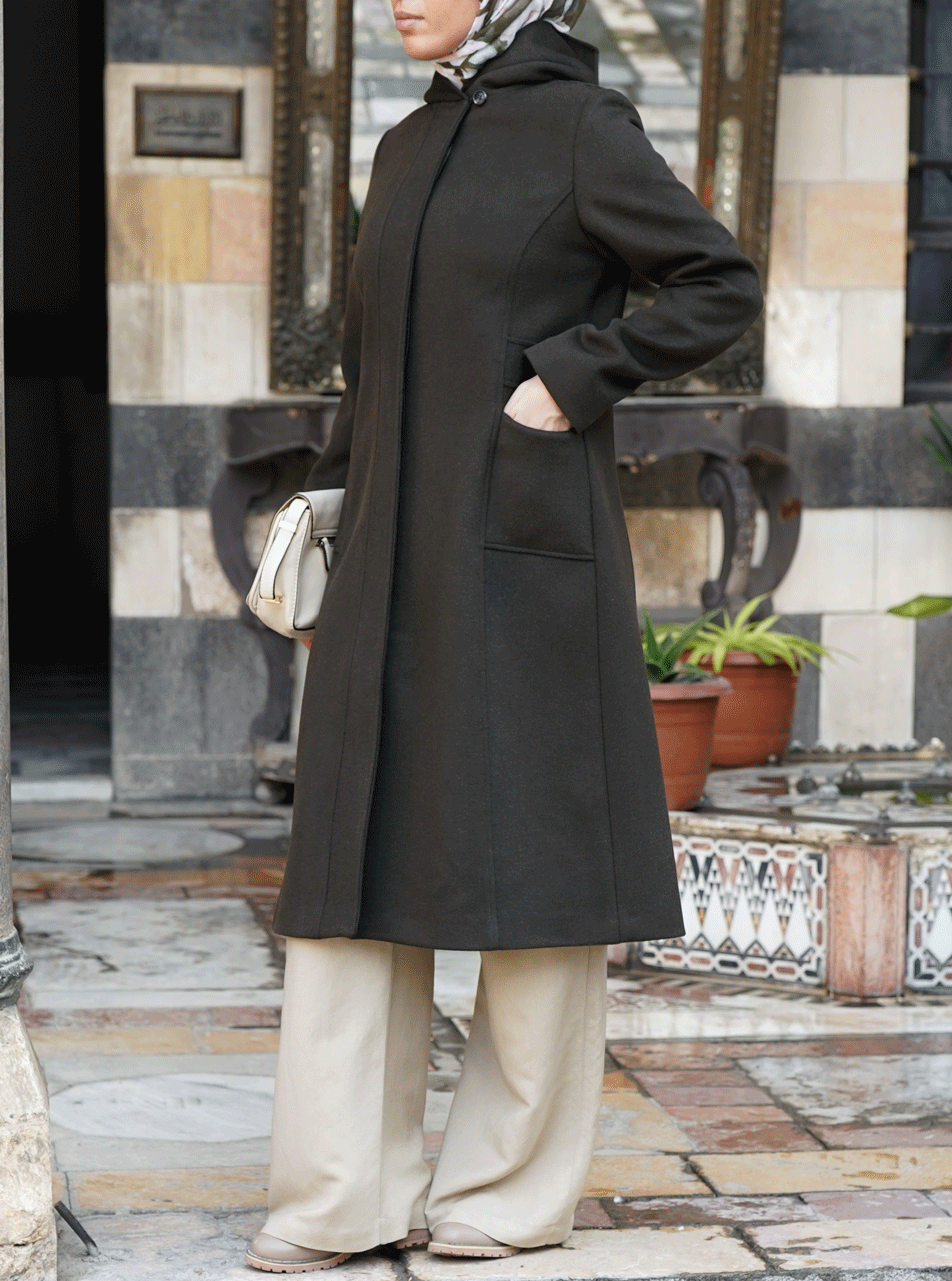 Aisha Wool Coat | Shukr Clothing