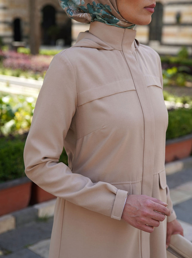 Urban Jacket with Elaticized Rear Waist