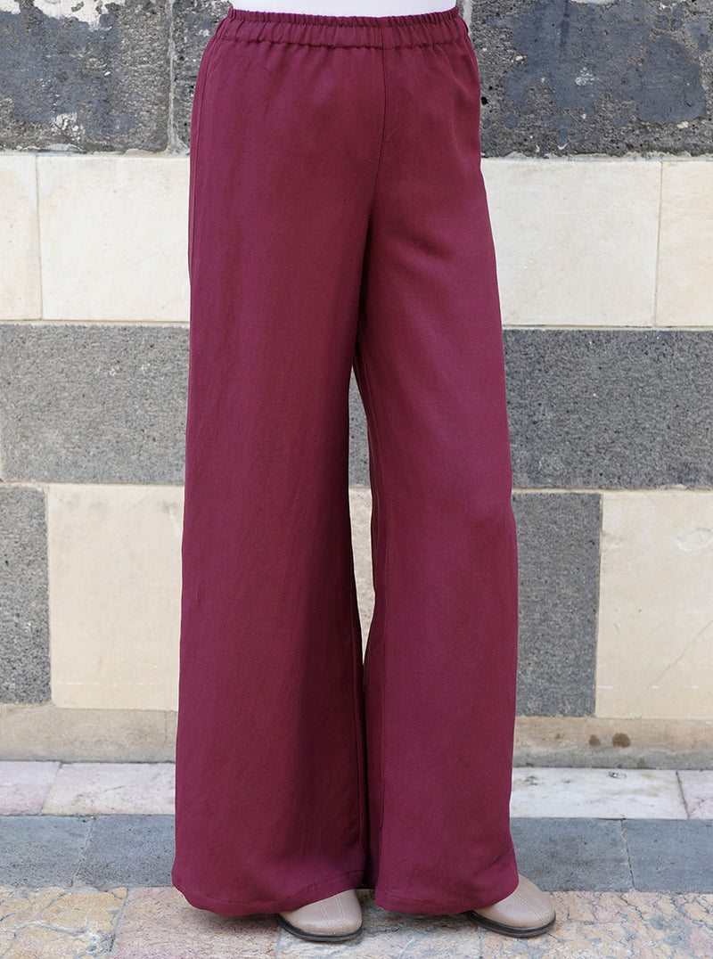 Linen Comfort Waist Pants